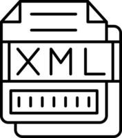 XML Icon Design Symbol vector