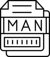 MAN Icon Design Symbol vector