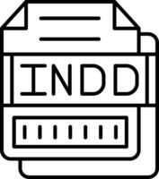 INDD Icon Design Symbol vector