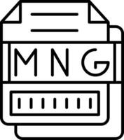 MNG Icon Design Symbol vector