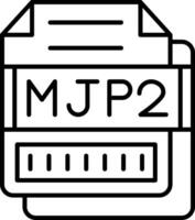 MJP2 Icon Design Symbol vector