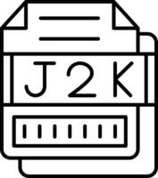 J2K Icon Design Symbol vector