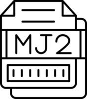 MJ2 Icon Design Symbol vector