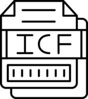 ICF Icon Design Symbol vector