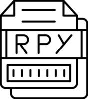 RPY Icon Design Symbol vector