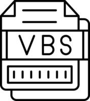 VBS Icon Design Symbol vector