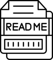 README Icon Design Symbol vector