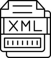 XML Icon Design Symbol vector