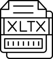 XLTX Icon Design Symbol vector
