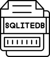 SQLITEDB Icon Design Symbol vector