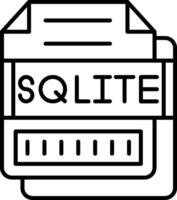 SQLITE Icon Design Symbol vector