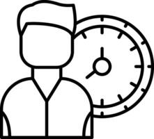 Working Time Icon Design Symbol vector