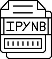 IPYNB Icon Design Symbol vector