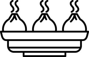 Dumpling Icon Design Symbol vector