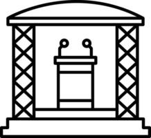 Stage Icon Design Symbol vector