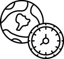 Time Zone Icon Design Symbol vector