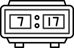 Digital Clock Icon Design Symbol vector