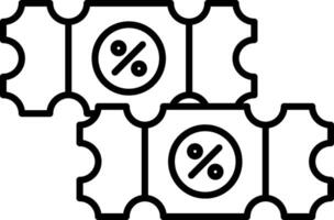 Ticket Icon Design Symbol vector