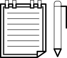 Notes Icon Design Symbol vector