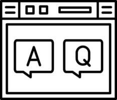 QA Icon Design Symbol vector