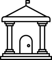 Temple Icon Design Symbol vector