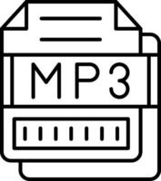 MP3 Icon Design Symbol vector