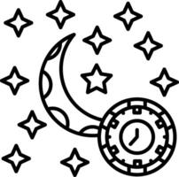 Night Icon Design Symbol vector