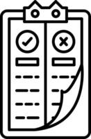 Pros And Cons Icon Design Symbol vector