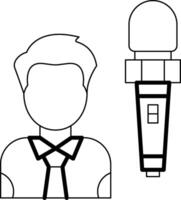 Journalist Icon Design Symbol vector