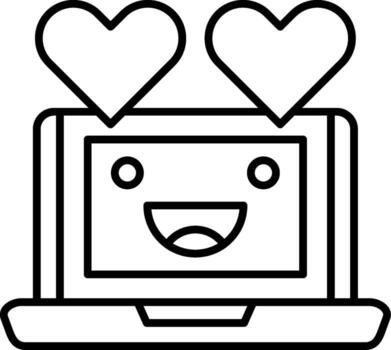 Affective Computing Icon Design Symbol vector