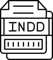 INDD Icon Design Symbol vector