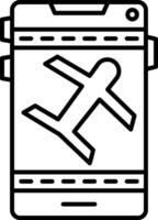 Flight Mode Icon Design Symbol vector