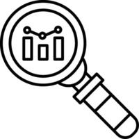 Analyzing Icon Design Symbol vector