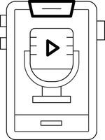 Podcast Icon Design Symbol vector