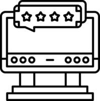Rating Icon Design Symbol vector