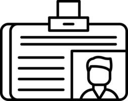 ID Card Icon Design Symbol vector