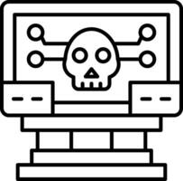 Cyber Attack Icon Design Symbol vector