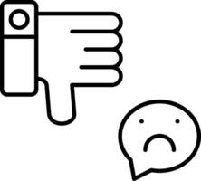 Dissatisfied Icon Design Symbol vector