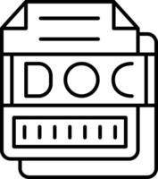 DOC Icon Design Symbol vector