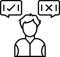 Decision Making Icon Design Symbol vector