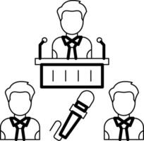 Conference Icon Design Symbol vector