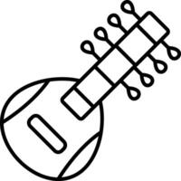 Sitar Icon Design Symbol vector
