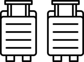 Luggage Icon Design Symbol vector