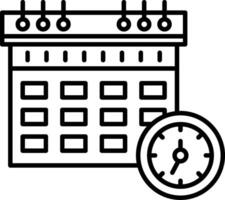 Deadline Icon Design Symbol vector