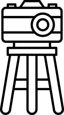 Camera Stand Icon Design Symbol
