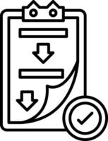 Procedure Icon Design Symbol vector