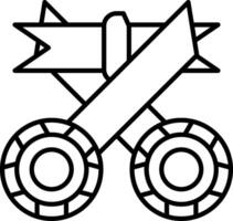 Ribbon Cutting Icon Design Symbol vector