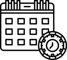 Deadline Icon Design Symbol vector