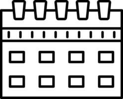 Calendar Icon Design Symbol vector