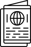 Passport Icon Design Symbol vector